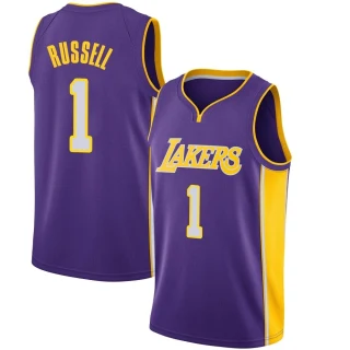 Men's D'Angelo Russell Los Angeles Lakers Purple Swingman Jersey - Statement Edition
