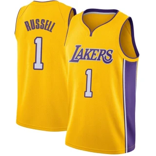 Men's D'Angelo Russell Los Angeles Lakers Yellow Swingman Jersey - Icon Edition