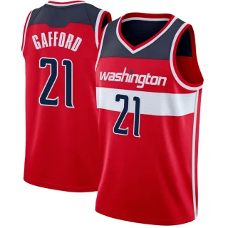 Men's Daniel Gafford Washington Wizards Red Swingman Jersey - Icon Edition