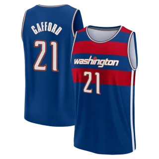 Men's Daniel Gafford Washington Wizards Royal Fast Break 2021/22 Replica City Edition Jersey