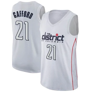 Men's Daniel Gafford Washington Wizards White Swingman Jersey - City Edition