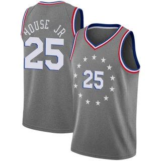 Men's Danuel House Jr. Philadelphia 76ers Gray Swingman 2018/19 Jersey - City Edition