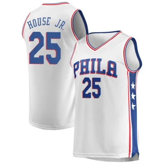 Men's Danuel House Jr. Philadelphia 76ers White Fast Break Jersey - Association Edition