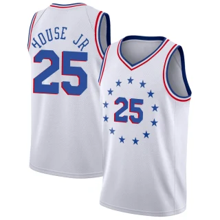 Men's Danuel House Jr. Philadelphia 76ers White Swingman 2018/19 Jersey - Earned Edition