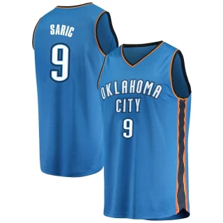 Men's Dario Saric Oklahoma City Thunder Blue Fast Break Replica Jersey - Icon Edition