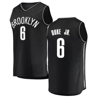 Men's David Duke Jr. Brooklyn Nets Black Fast Break Jersey - Icon Edition