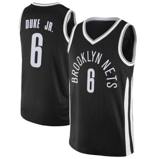Men's David Duke Jr. Brooklyn Nets Black Swingman Jersey - City Edition