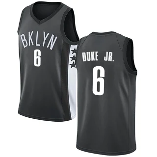 Men's David Duke Jr. Brooklyn Nets Gray Swingman Jersey - Statement Edition