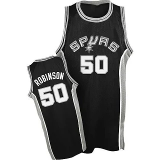 Men's David Robinson San Antonio Spurs Black Swingman Throwback Jersey