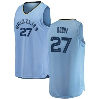 Men's David Roddy Memphis Grizzlies Light Blue Swingman 2018/19 Jersey - Statement Edition