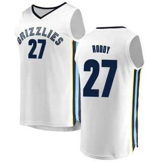 Men's David Roddy Memphis Grizzlies White Fast Break Jersey - Association Edition