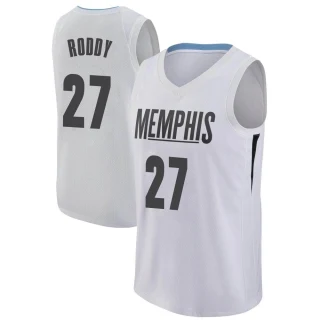 Men's David Roddy Memphis Grizzlies White Swingman Jersey - City Edition