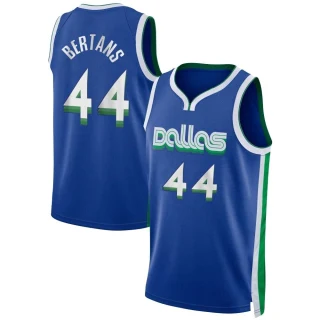 Men's Davis Bertans Dallas Mavericks Blue Swingman 2022/23 City Edition Jersey