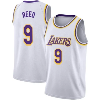 Men's Davon Reed Los Angeles Lakers White Swingman 2020/21 Jersey - Association Edition