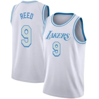 Men's Davon Reed Los Angeles Lakers White Swingman 2020/21 Jersey - City Edition