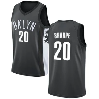 Men's Day'Ron Sharpe Brooklyn Nets Gray Swingman Jersey - Statement Edition