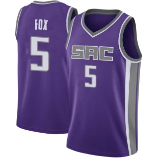 Men's De'Aaron Fox Sacramento Kings Purple Swingman Jersey - Icon Edition