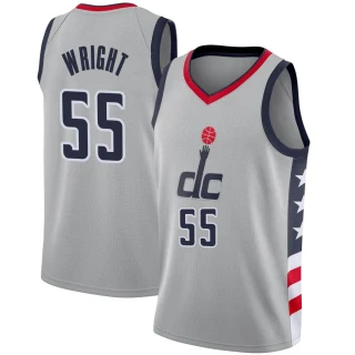 Men's Delon Wright Washington Wizards Gray Swingman 2020/21 Jersey - City Edition