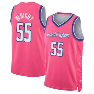 Men's Delon Wright Washington Wizards Pink Swingman 2022/23 City Edition Jersey