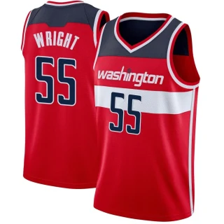 Men's Delon Wright Washington Wizards Red Swingman Jersey - Icon Edition