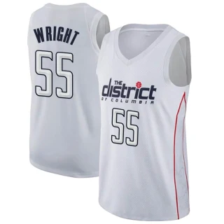Men's Delon Wright Washington Wizards White Swingman Jersey - City Edition