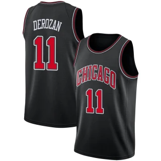 Men's DeMar DeRozan Chicago Bulls Black Swingman Jersey - Statement Edition