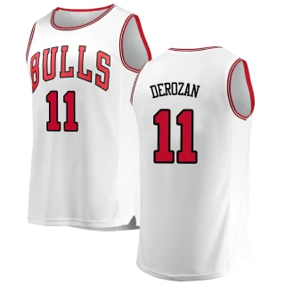 Men's DeMar DeRozan Chicago Bulls White Fast Break Jersey - Association Edition