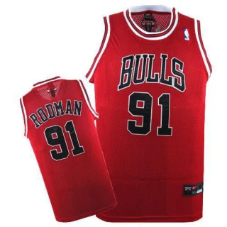 Men's Dennis Rodman Chicago Bulls Red Swingman Jersey