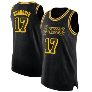 Men's Dennis Schroder Los Angeles Lakers Black Swingman Jersey - City Edition