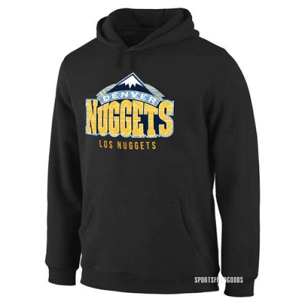 Men's Denver Nuggets Black Noches Enebea Pullover Hoodie -