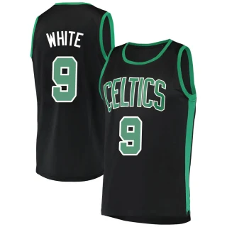 Men's Derrick White Boston Celtics White Fast Break Black Jersey - Statement Edition