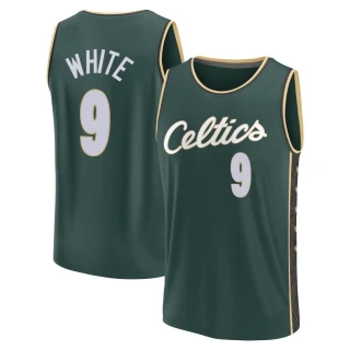 Men's Derrick White Boston Celtics White Fast Break Green 2022/23 City Edition Jersey