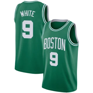 Men's Derrick White Boston Celtics White Swingman Green Jersey - Icon Edition