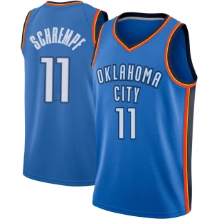 Men's Detlef Schrempf Oklahoma City Thunder Blue Swingman Jersey - Icon Edition
