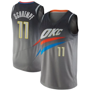 Men's Detlef Schrempf Oklahoma City Thunder Gray Swingman Jersey - City Edition