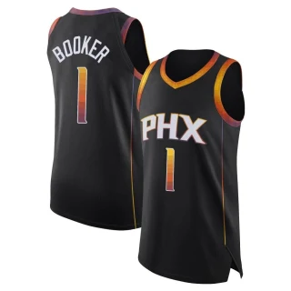 Men's Devin Booker Phoenix Suns Black Authentic Jordan Brand 2022/23 Jersey - Statement Edition