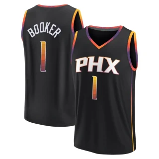 Men's Devin Booker Phoenix Suns Black Fast Break 2022/23 Jersey - Statement Edition