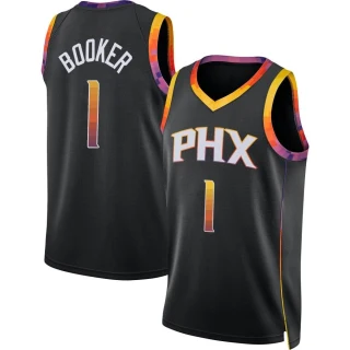 Men's Devin Booker Phoenix Suns Black Swingman Jordan Brand 2022/23 Jersey - Statement Edition