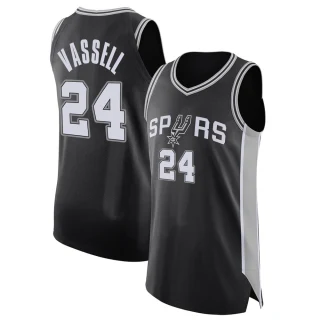 Men's Devin Vassell San Antonio Spurs Black Authentic Jersey - Icon Edition