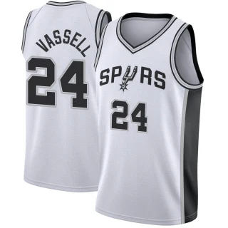 Men's Devin Vassell San Antonio Spurs White Fast Break Jersey - Association Edition