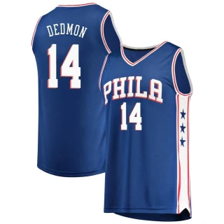 Men's Dewayne Dedmon Philadelphia 76ers Royal Fast Break Jersey - Icon Edition