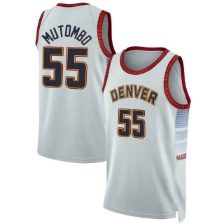 Men's Dikembe Mutombo Denver Nuggets Swingman Silver 2022/23 City Edition Jersey