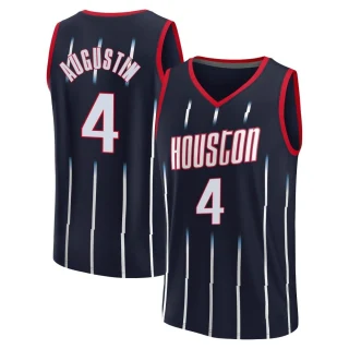Men's D.J. Augustin Houston Rockets Navy Fast Break 2021/22 Replica City Edition Jersey