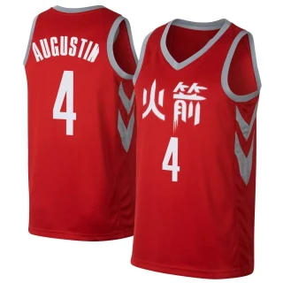 Men's D.J. Augustin Houston Rockets Red Swingman Jersey - City Edition