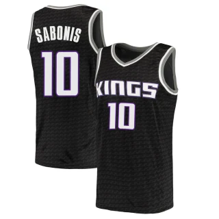 Men's Domantas Sabonis Sacramento Kings Black Swingman Jersey - Statement Edition