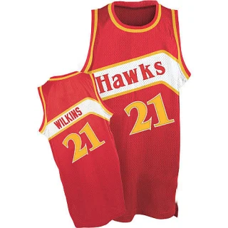 Men's Dominique Wilkins Atlanta Hawks Red Swingman Throwback Jersey