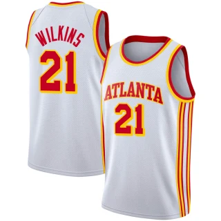 Men's Dominique Wilkins Atlanta Hawks White Swingman 2020/21 Jersey - Association Edition