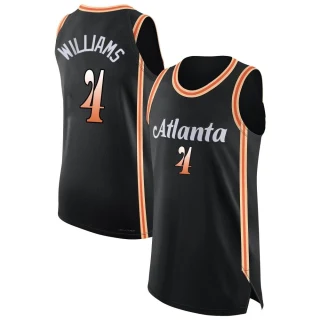Men's Donovan Williams Atlanta Hawks Black Authentic 2022/23 City Edition Jersey