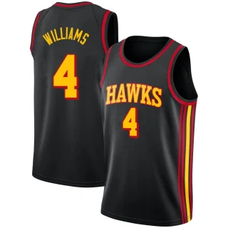 Men's Donovan Williams Atlanta Hawks Black Swingman Jordan Brand Jersey - Statement Edition