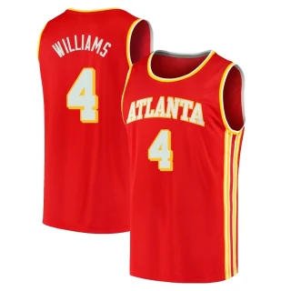 Men's Donovan Williams Atlanta Hawks Red Fast Break 2020/21 Jersey - Icon Edition